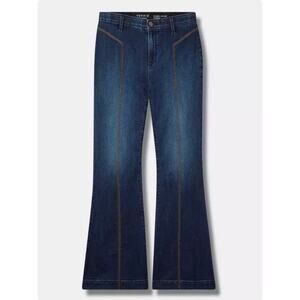 Torrid Sky High Line Flare Super Soft Jean Blue Womens Size 20T